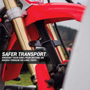 Universal Motorcycle Fork Guard Seal Saver Tie Down Brace Support Transport Tool
