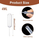 200-Piece 4 mL Clear Dessert Dropper Set