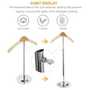 1-Piece Beige Adjustable T-Shaped Garment Display Stand