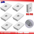 T Track T-Slot Slider Miter Aluminium Alloy Jig Tool Woodworking Set - 5PCS(M6)