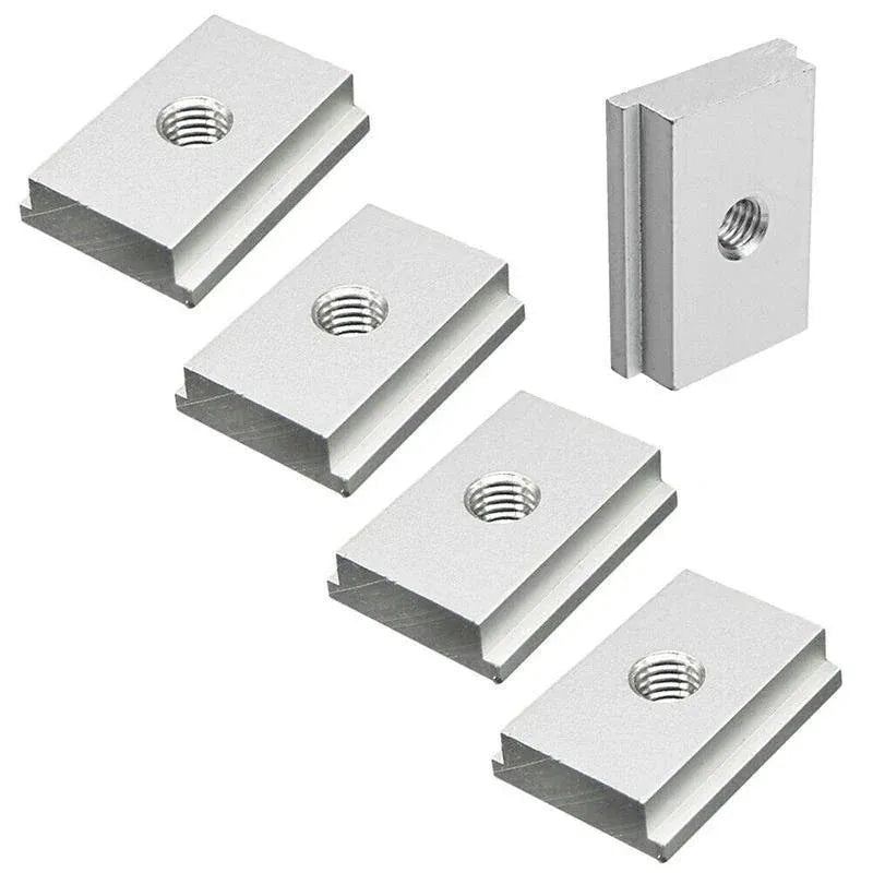 T Track T-Slot Slider Miter Aluminium Alloy Jig Tool Woodworking Set - 5PCS(M6)
