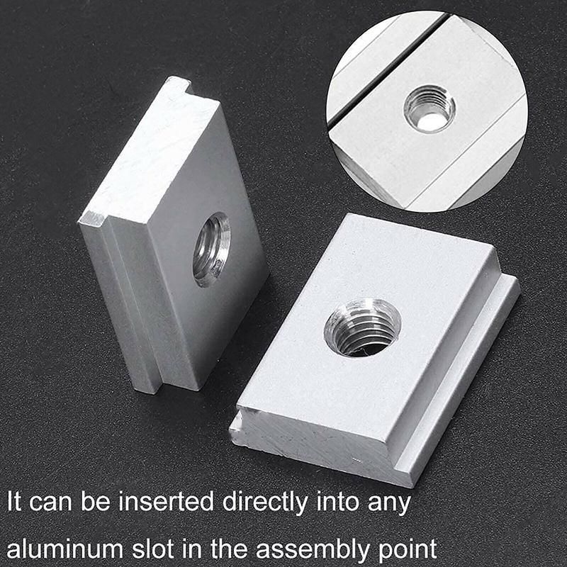 T Track T-Slot Slider Miter Aluminium Alloy Jig Tool Woodworking Set - 5PCS(M8)