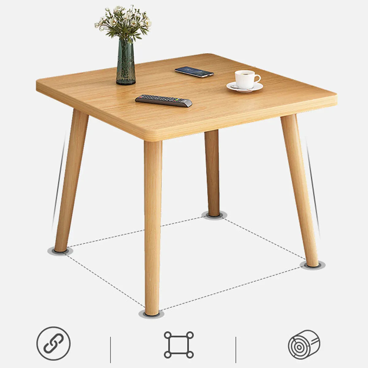 Coffee Table Small Table Mini Side Small Square Table for Living Room Bedroom