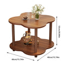 Retro Small Table Living Room Decor Compact Side Table for Coffee Books
