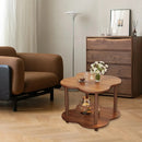Retro Small Table Living Room Decor Compact Side Table for Coffee Books