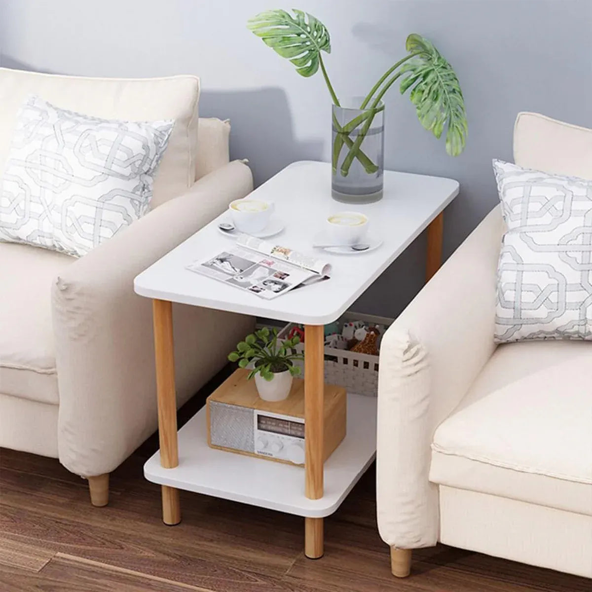Sofa Coffee Table Household Storage Rack Living Room Furniture Shelf Organizer