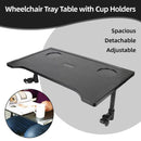 Plastic Dining Table for Wheelchair with Dining Board for Elderly Mobility Use
