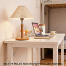 Long Narrow Study Workbench Computer Desk Writing Table For Home Office Compact
