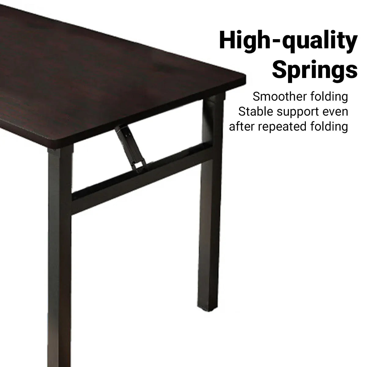 Rectangular Folding Table Sturdy Durable for Home Office Use Space Saving Desk