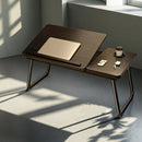 Bedside Table with Adjustable Height Folding Desktop Sturdy Space Saving Durable