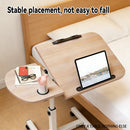 Portable Adjustable Height Laptop Desk Stand Mobile Table For Bed Sofa Office - Black