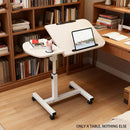 Portable Adjustable Height Laptop Desk Stand Mobile Table For Bed Sofa Office - Black