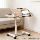 Portable Adjustable Height Laptop Desk Stand Mobile Table For Bed Sofa Office - Black