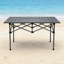 Folding Outdoor Camping Table Portable Aluminium Top Picnic Beach Garden