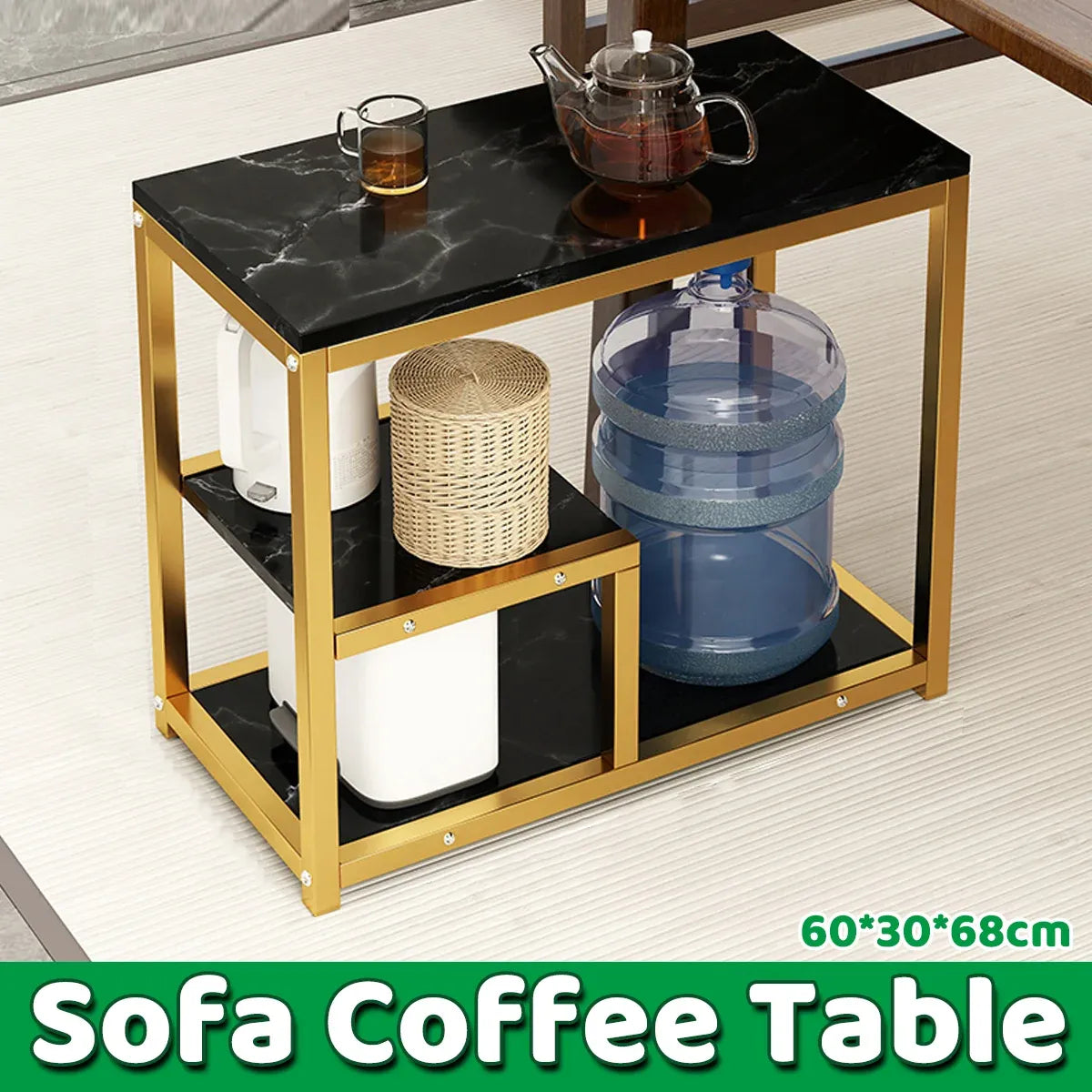 Marble Coffee Table Nesting Tables Sofa Side Bed End Table For Living Room