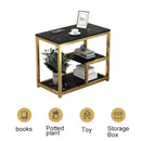 Marble Coffee Table Nesting Tables Sofa Side Bed End Table For Living Room