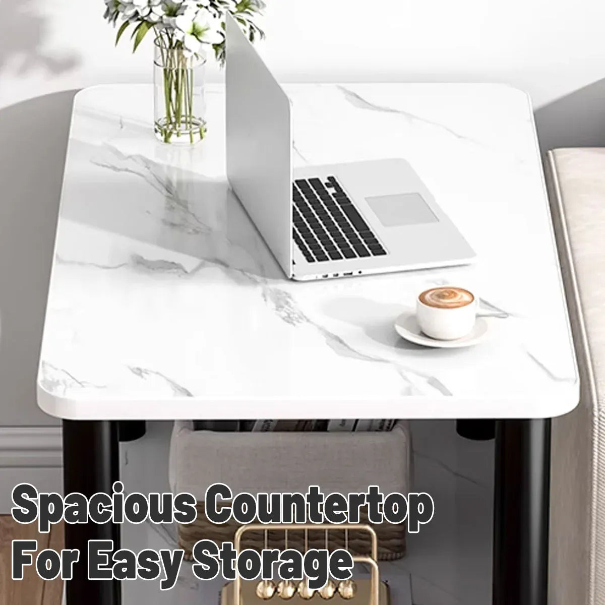 Living Room Coffee Table Bedroom Side Storage Cabinet Durable Space Saving