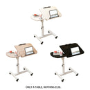 Portable Adjustable Height Laptop Desk Stand Mobile Table For Bed Sofa Office - Natural Wood