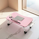 Folding Bed Desk Floor Computer Small Table Portable Adjustable Sturdy Durable