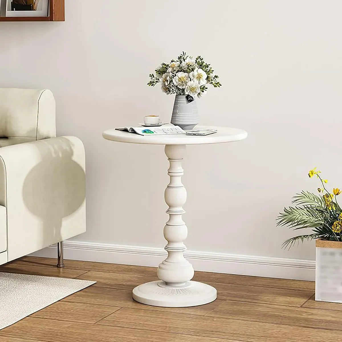 Nordic Retro Wrought Iron Small Round Coffee Table For Living Room Sofa Side