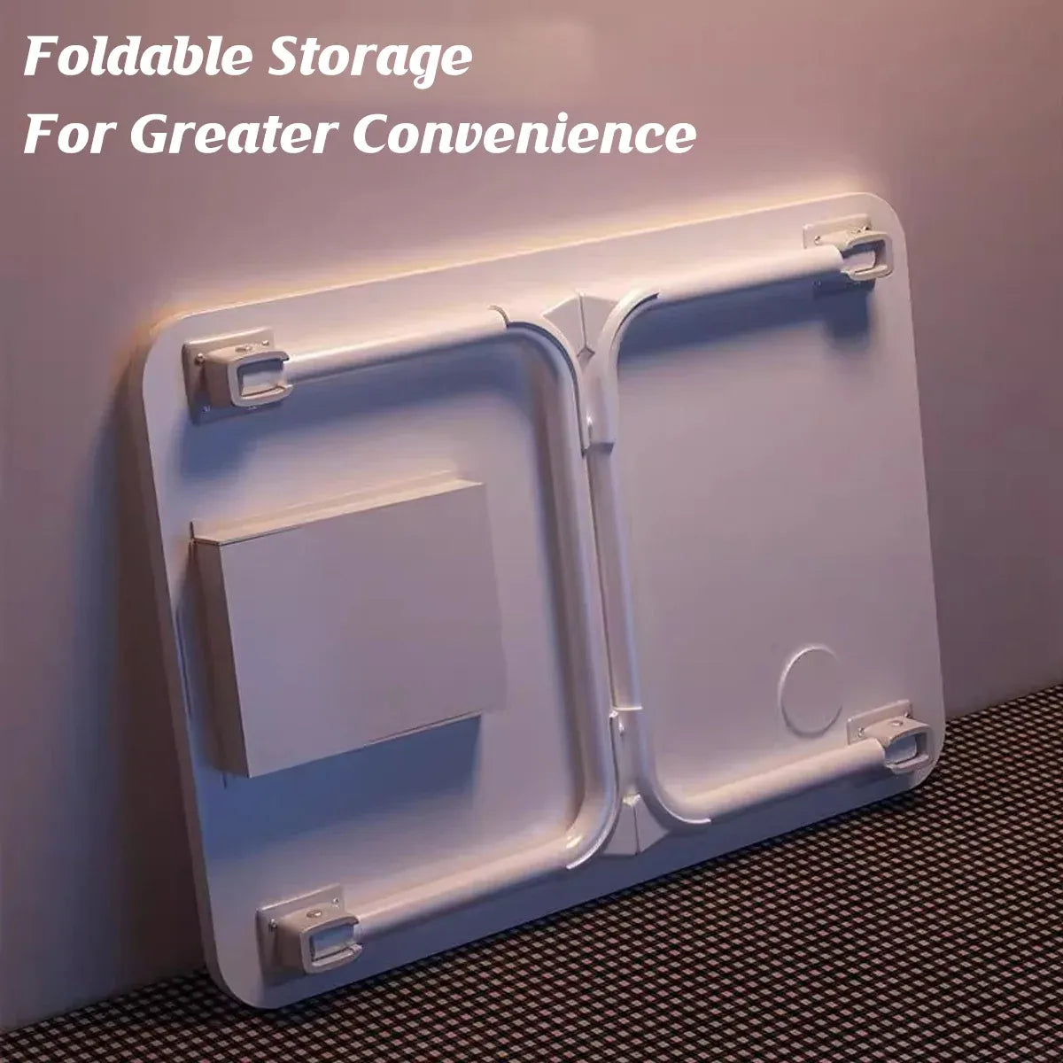 Folding Bed Desk Floor Computer Small Table Portable Adjustable Sturdy Durable