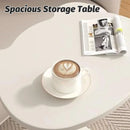 Moveable Side Table Rolling Wheels Sturdy For Sofa Bedside Living Room Use