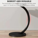 C Shaped Snack Side Table for Sofa Couch Small End Table for Living Room Bedroom - White-White