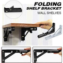 Traderight Table Bracket Folding Stainless Steel 150KG Wall Shelf Bench 2PCS - White 20in