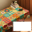 Rectangular Tablecloth Nordic Pattern Stain-Resistant for Dining