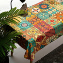 Rectangular Tablecloth Nordic Pattern Stain-Resistant for Dining