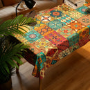 Rectangular Tablecloth Nordic Pattern Stain-Resistant for Dining