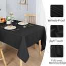 10pcs PEVA Rectangle Tablecloths Solid Colour Waterproof Party Table Covers - Red