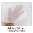 10pcs PEVA Rectangle Tablecloths Solid Colour Waterproof Party Table Covers - White