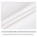 10pcs PEVA Rectangle Tablecloths Solid Colour Waterproof Party Table Covers - White