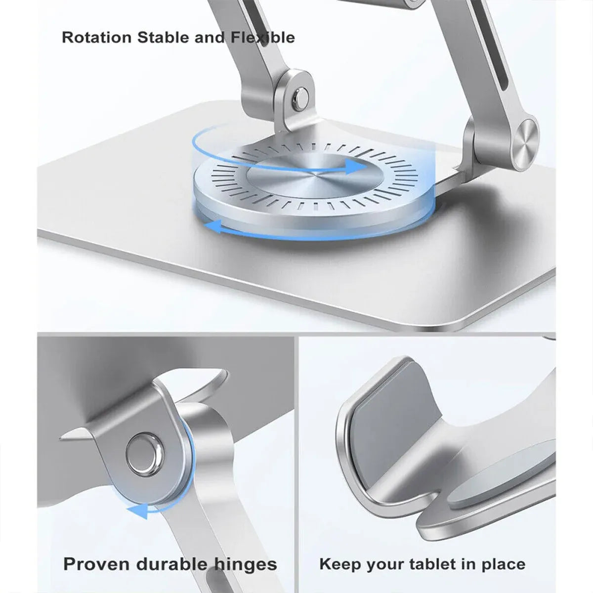 Mobile Phone Tablet Stand 360 Degree Rotating Holder Adjustable Desk Bracket
