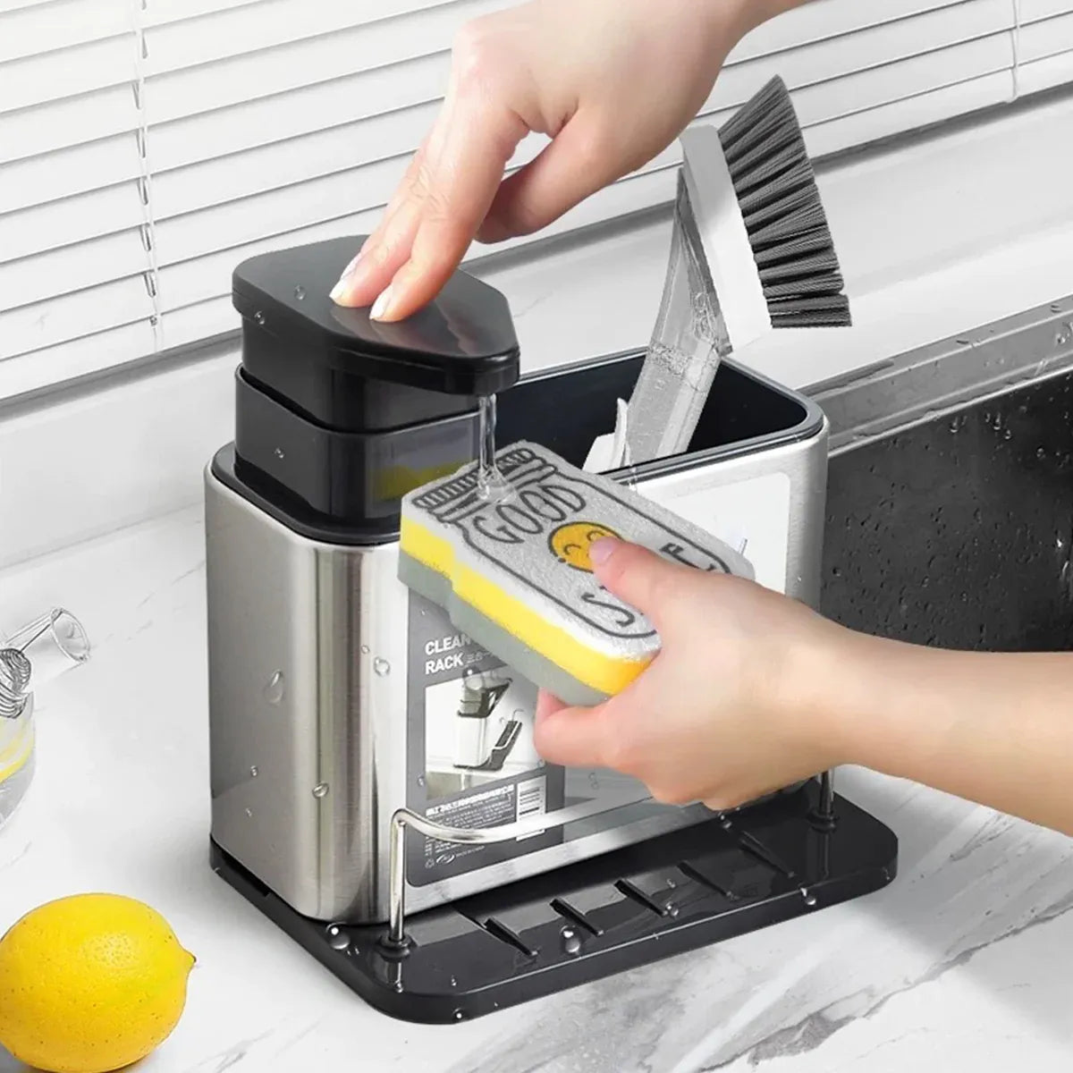 Stainless Steel Multi Function Chopstick Holder Kitchen Utensil Organizer Rack