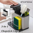 Stainless Steel Multi Function Chopstick Holder Kitchen Utensil Organizer Rack