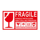 Fragile Warning Self Adhesive Sticker For Express Shipping Courier Alert Use - 15×9cm
