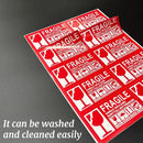 Fragile Warning Self Adhesive Sticker For Express Shipping Courier Alert Use - 15×9cm