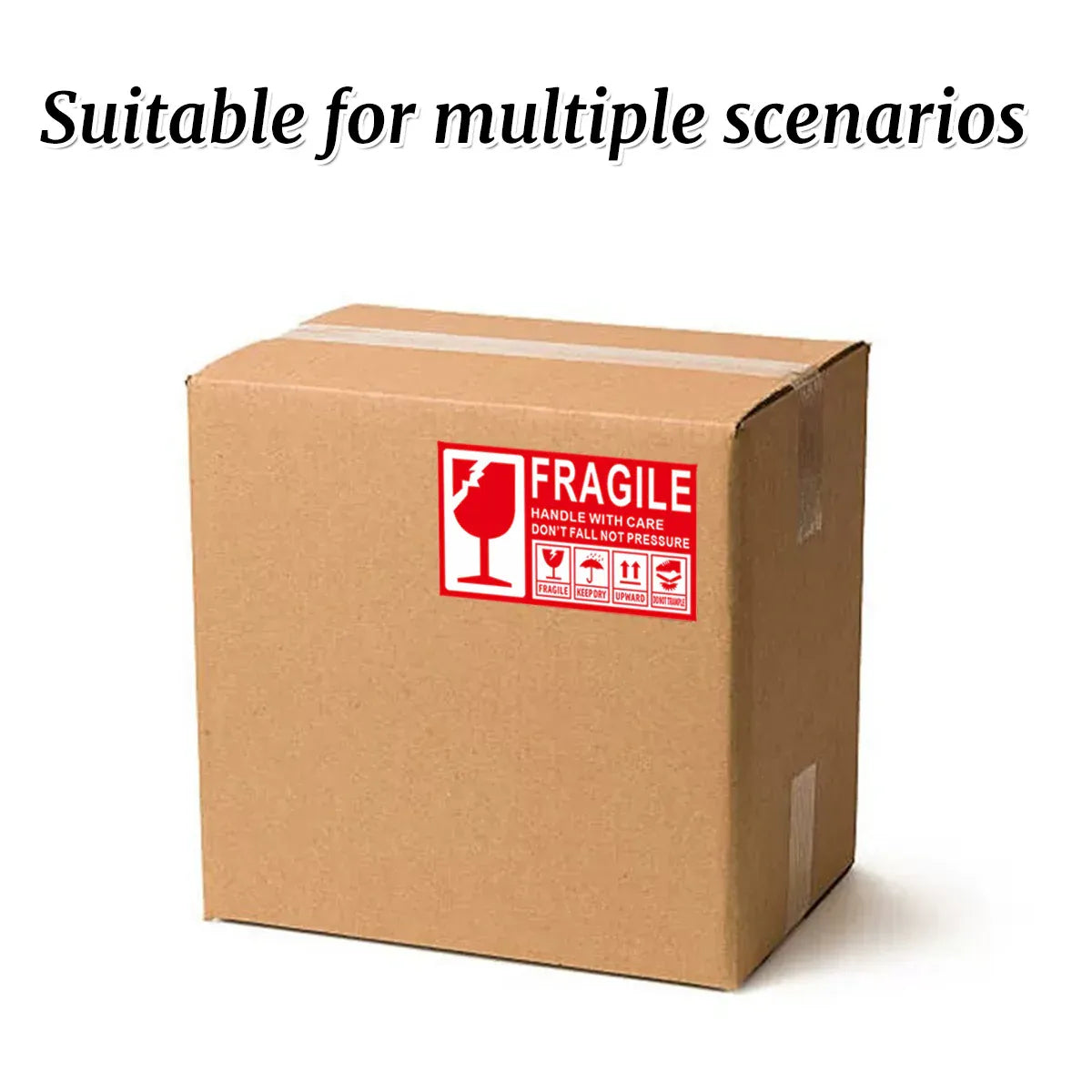 Fragile Warning Self Adhesive Sticker For Express Shipping Courier Alert Use - 15×9cm