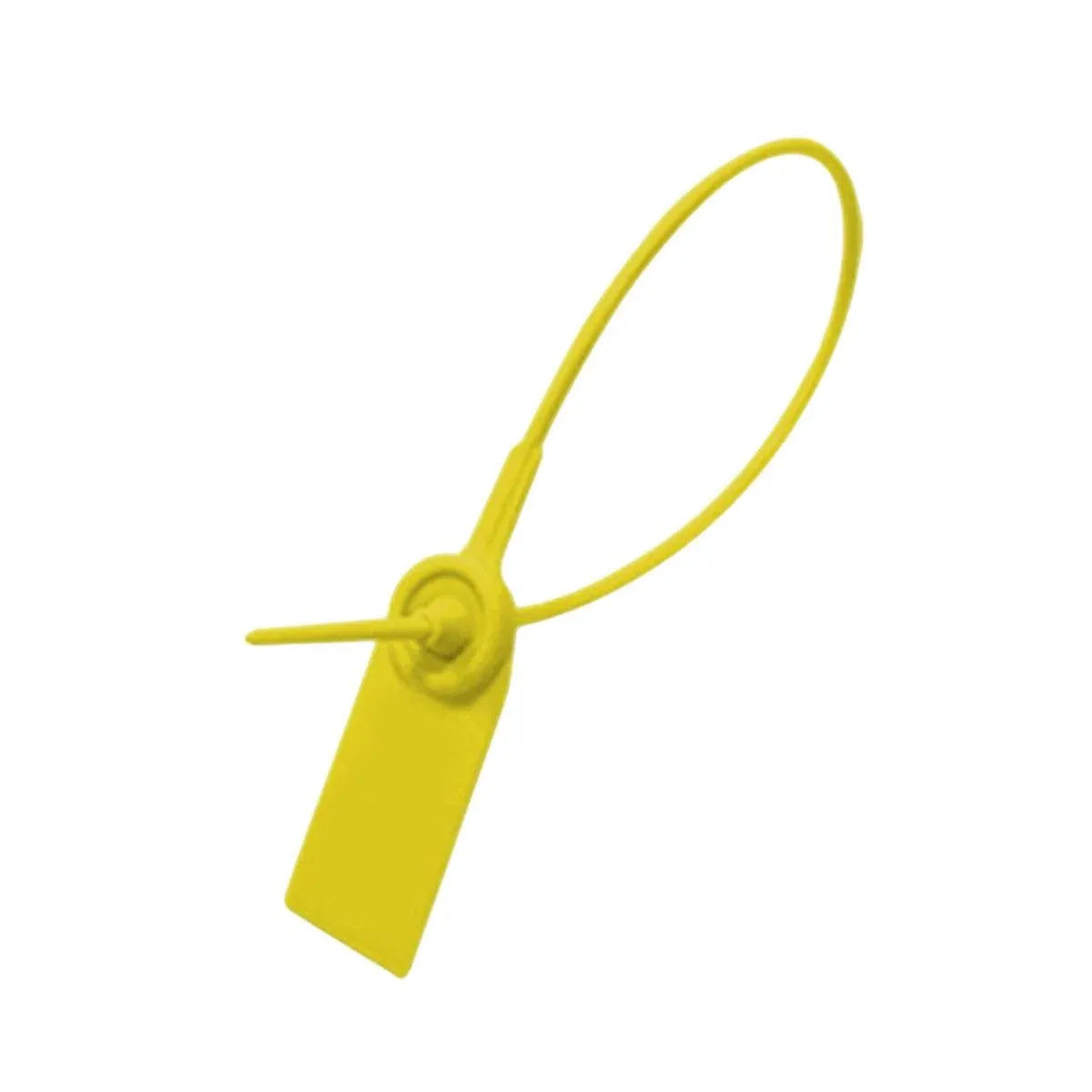 100pcs Plastic Seal Security Tags Plastic Label Tabs Ties for Luggage Bags - Yellow-420mm