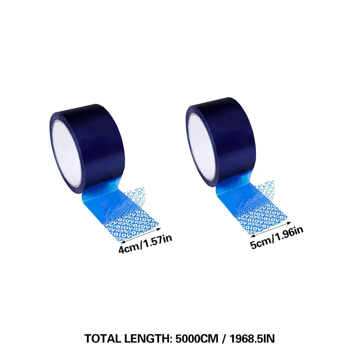 Blue VOID Tamper Evident Sealing Tape for Cartons Documents and Parcels - 4cm