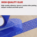 Blue VOID Tamper Evident Sealing Tape for Cartons Documents and Parcels - 4cm