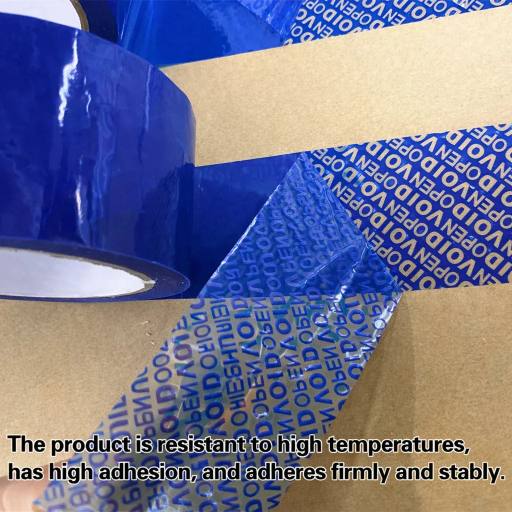 Blue VOID Tamper Evident Sealing Tape for Cartons Documents and Parcels - 4cm