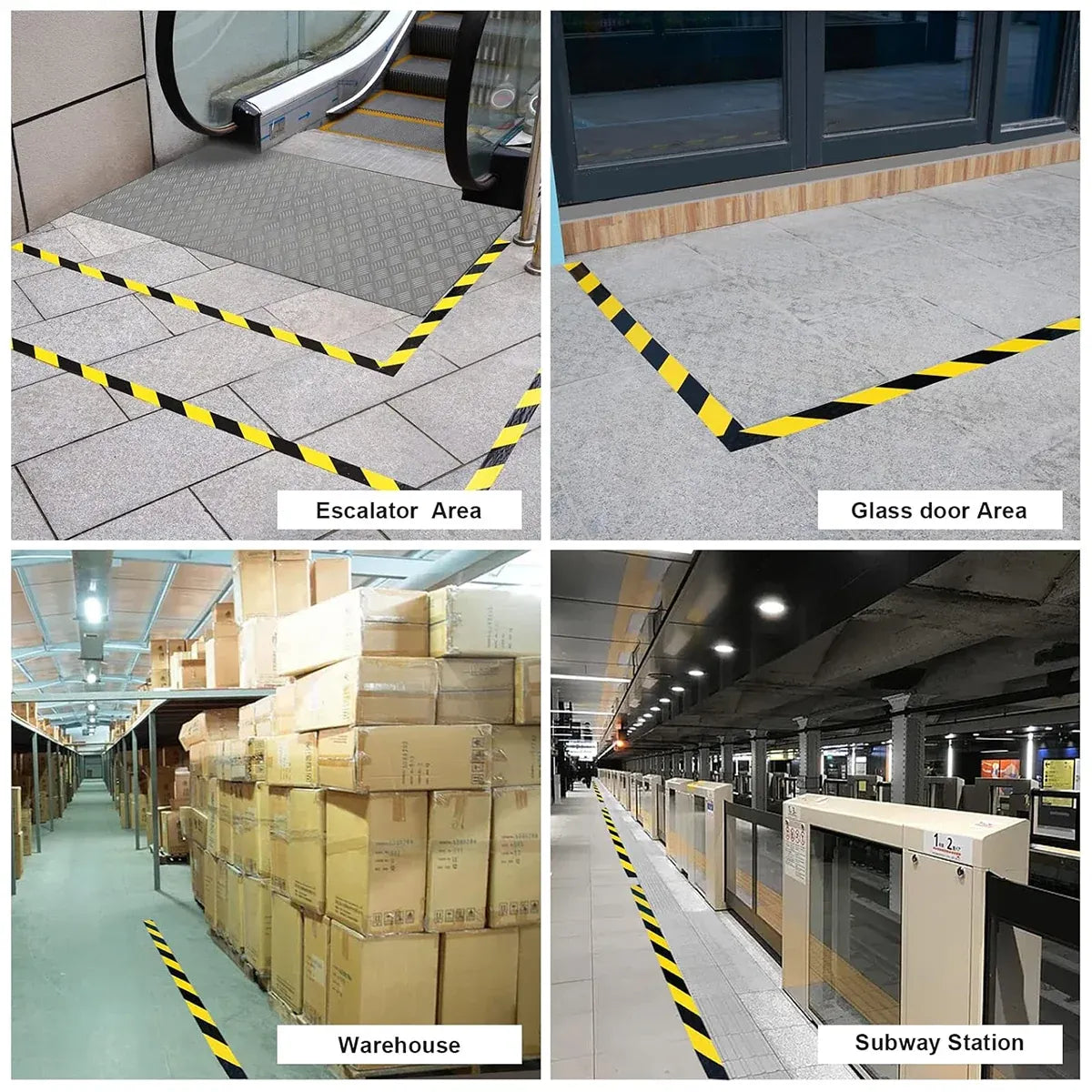 PVC Warning Tape Waterproof High Adhesion for Floor Marking