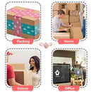 5pcs Cute Personality Packing Sealing Tape Adhesive Heart Design Colourful Glue - Pink