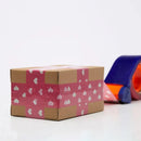5pcs Cute Personality Packing Sealing Tape Adhesive Heart Design Colourful Glue - Pink