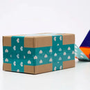 5pcs Cute Personality Packing Sealing Tape Adhesive Heart Design Colourful Glue - Pink