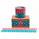 5pcs Cute Personality Packing Sealing Tape Adhesive Heart Design Colourful Glue - Pink