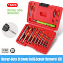 15Pcs Multi Function Drill Bit Stripped Screw Extractor Bolt Screw Remover Set
